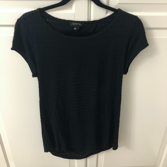 TWENTY Montreal Black Open Back T-shirt - Picture 3 of 4